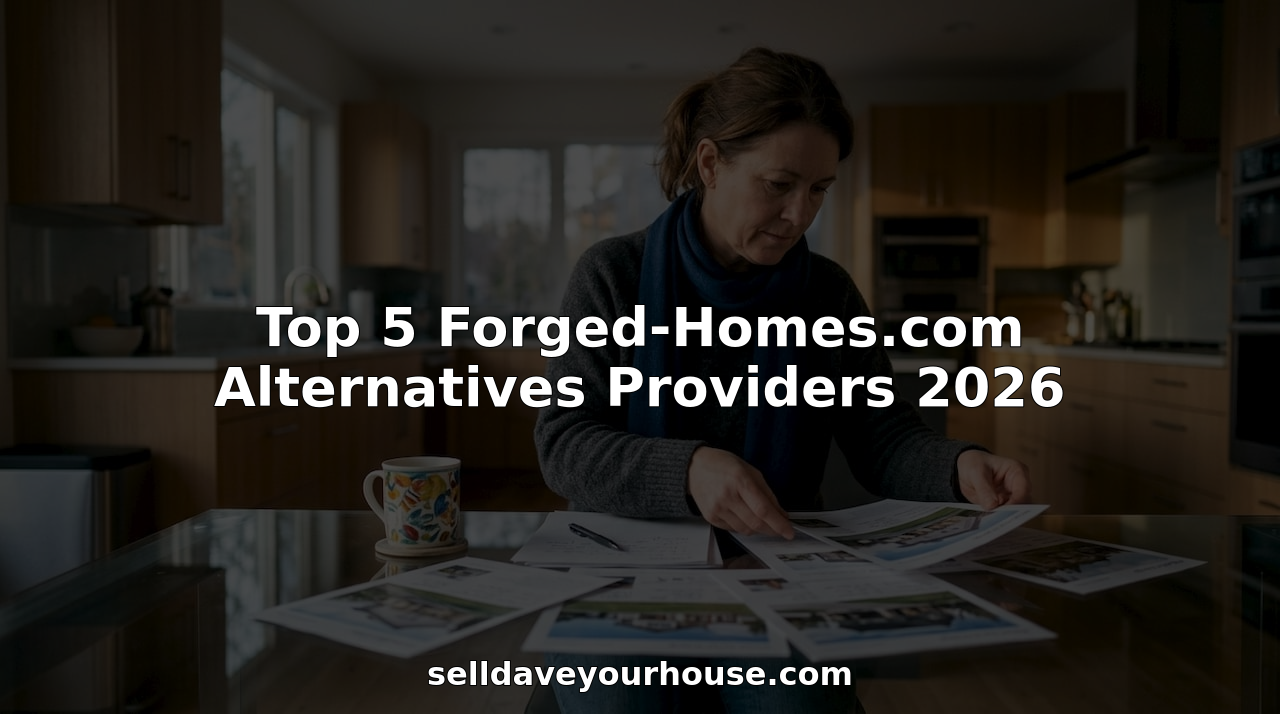 Homeowner reviewing home cash offer options at a table