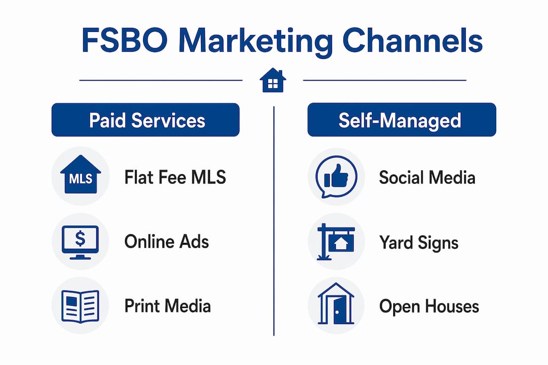 Infographic comparing FSBO marketing channels