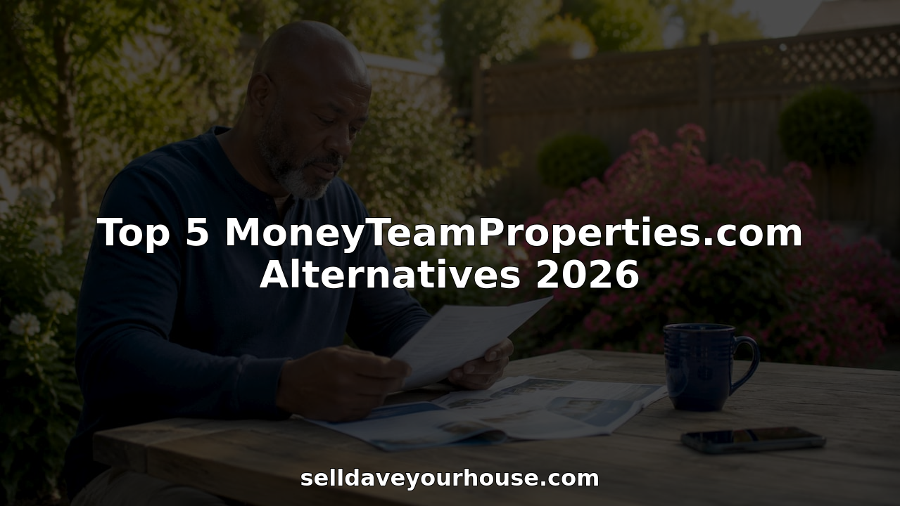 Man reviewing cash home sale offers at a kitchen table