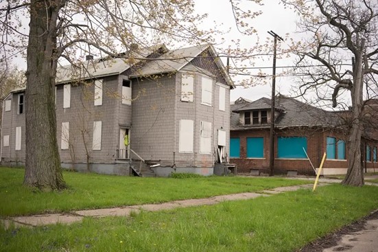 House in despair in Michigan